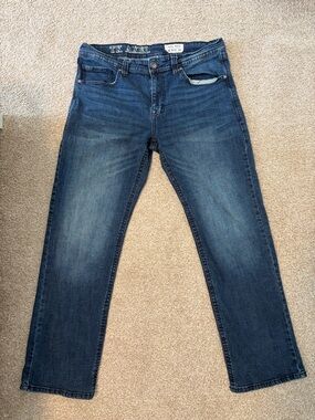 TK Axel Men's Bootcut Jeans in Dark Blue 36x32 Denim